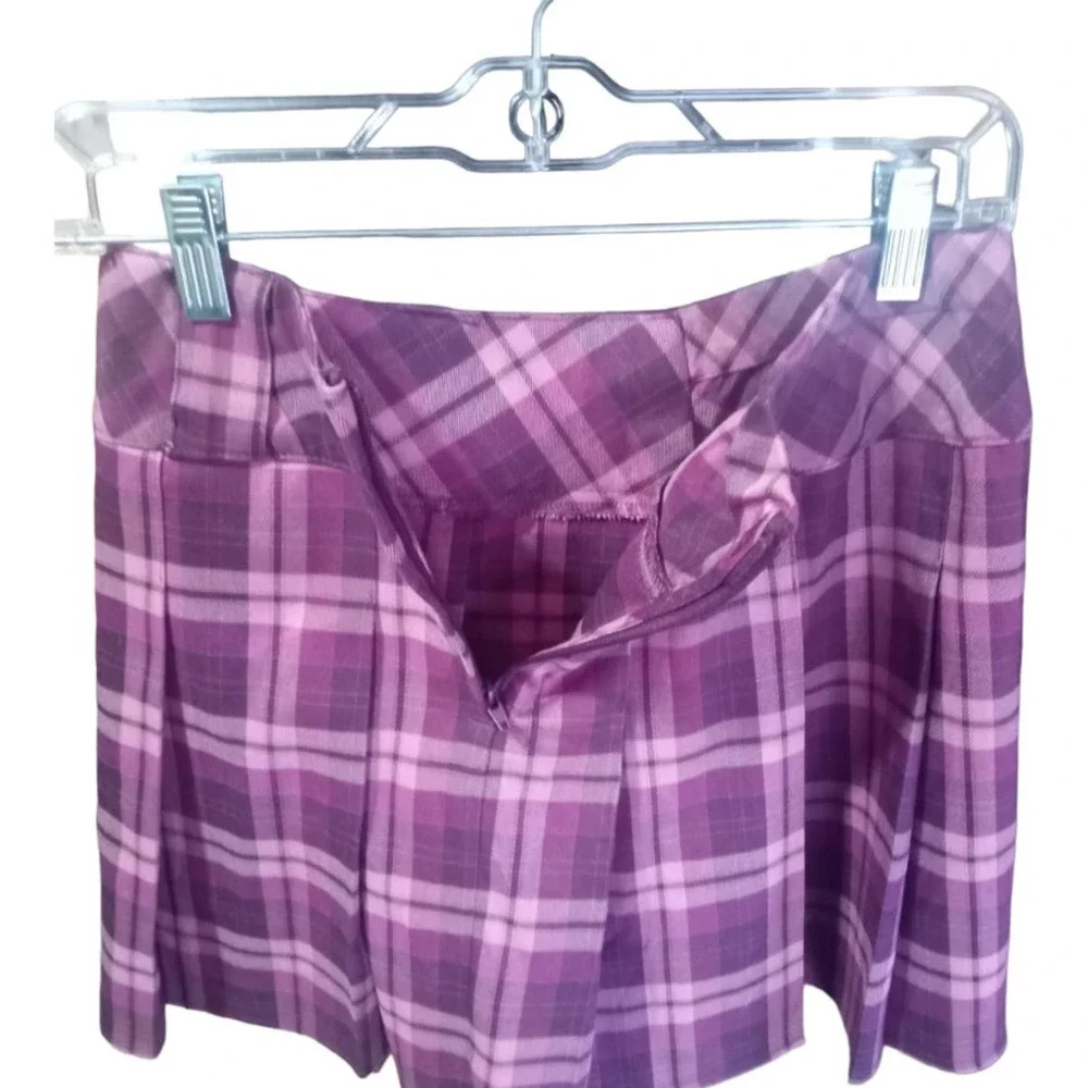 Wild Fable purple plaid mini skirt, XS - Picture 3 of 5